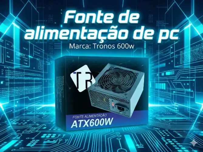 Fonte de Alimentação de PC Tronos 600w