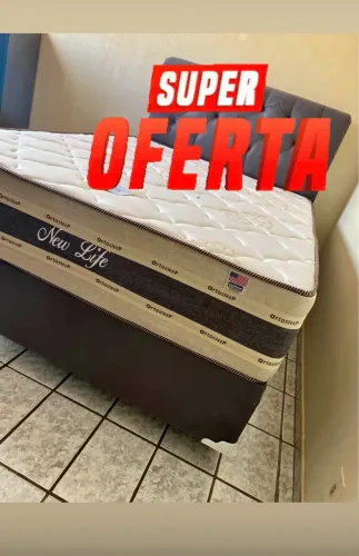 Cama box colchão e base 