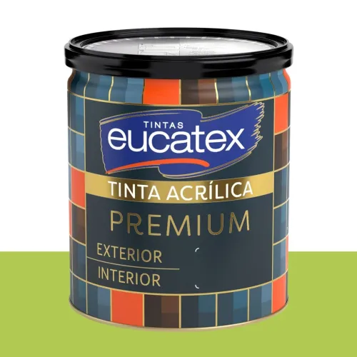 Tinta Acrílica Acetinada Eucatex Verde-loteria 800 ml