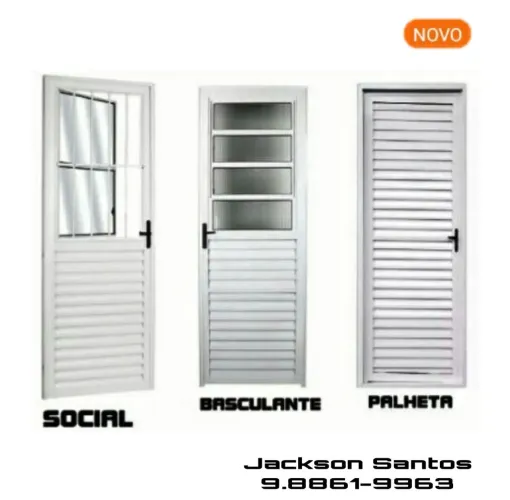 Porta de Alumínio na P.R.O.M.O.Ç.Ã.O (Novo)