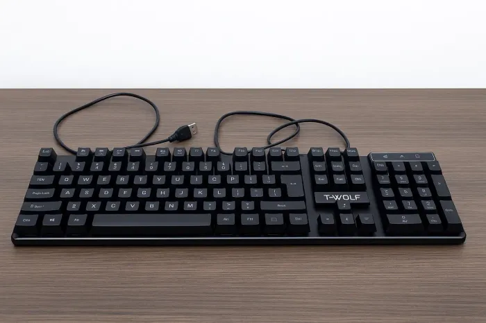 Teclado T-Wolf USB Gamer em ótimo estado
