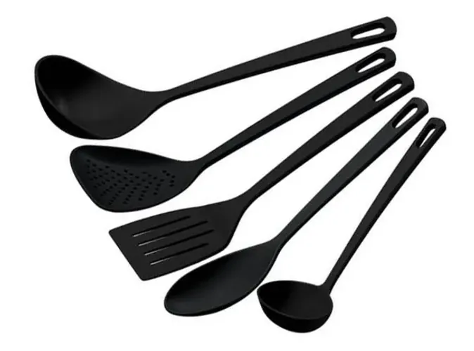 Conjunto Utensílios Tramontina em Nylon 05pcs Esse jogo de utensílios da Tramontina é o q
