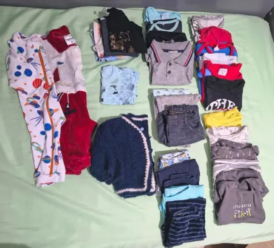 Kit Lote Roupinhas Bebê Menino - Tamanho G