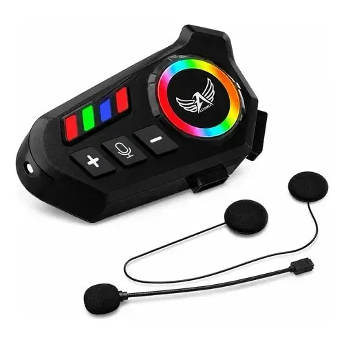 Fone com microfone bluetooth para capacete de moto 