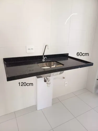 Bancada de granito preto São Gabriel 