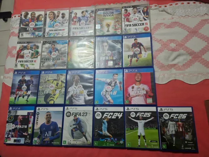 Jogos futebol Fifa(coleção completa ps3/ps4/ps5)