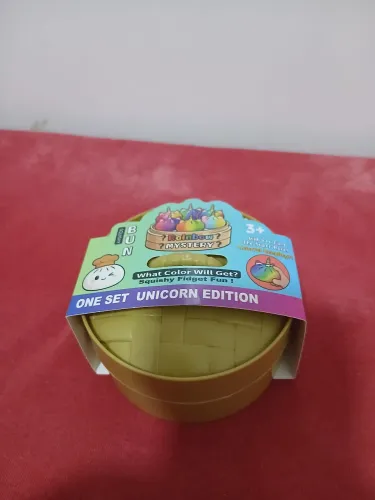 pãozinho squishy edição unicorn rosa