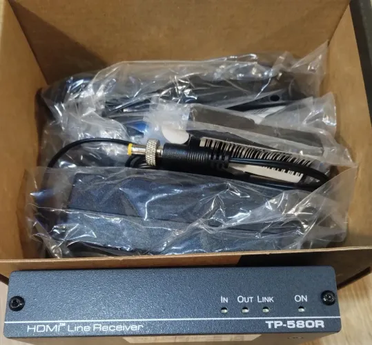 Receptor HDBaseT HDMI 4K Kramer TP-580R - Completo com Fonte e Cabos