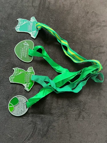 Medalhas Maratona Pão de Açúcar - 3a, 4a, 5a e 6a - usadas, em bom estado de conservação.