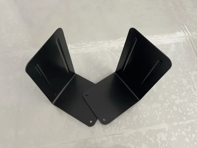 Aparador de livros de metal preto kit com 2