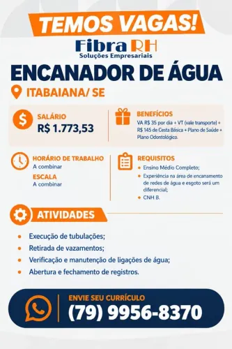Encanador de Água - Itabaiana