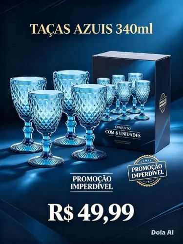Taças de água e vinhos