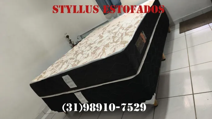 Cama box com colchão de molas ensacadas