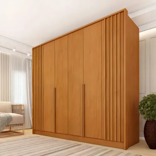 Guarda Roupa Com 6 Portas Guarani Ripado 