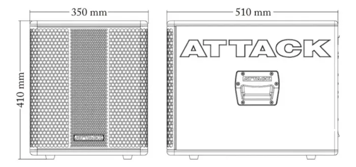 Subwoofer Ativo Caixa Versa Vss110a 10 Pol Red Attack Subwoofer Ativo Caixa Versa Vss110a