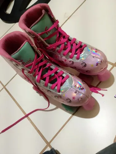 Patins unicórnio com led
