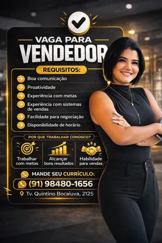 Vaga para Vendedor Interno