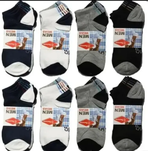 Kit 12 pares meia soquete adulto cores sortidas
