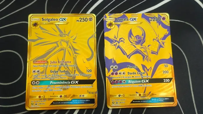 Solgaleo GX SM104a - R$ 90 Lunala GX SM103a - R$90