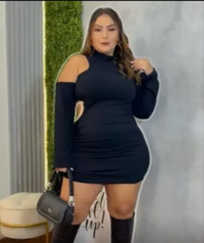 Vestido plus preto 