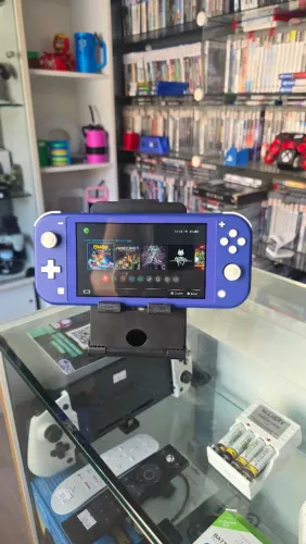 Nintendo Switch Lite D3sbl0qu34d0, aceito seu usado de entrada e cartões até 18x