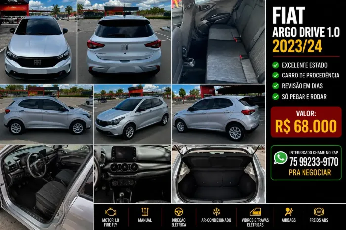 Fiat Argo Drive 1.0 6V Flex 2023