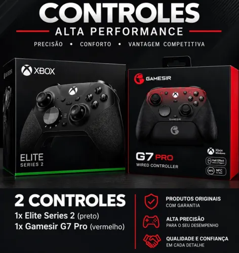 Elite Series 2 e Gamesir G7 Pro ( Dois controles pelo valor de R$ 700,00)