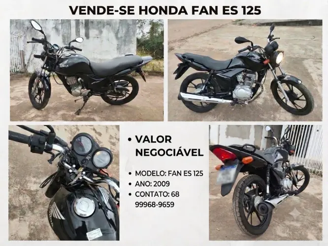 Vende-se essa fan ES 125 /2009 valor : 8000