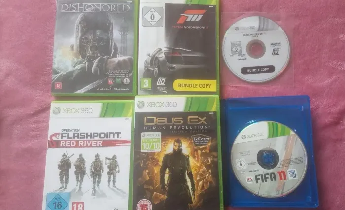 Lote de jogos originais de x-box 360.