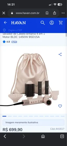 Secador Britânia 4 em 1