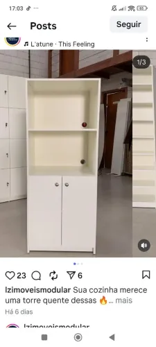 Estante multiuso em MDF.