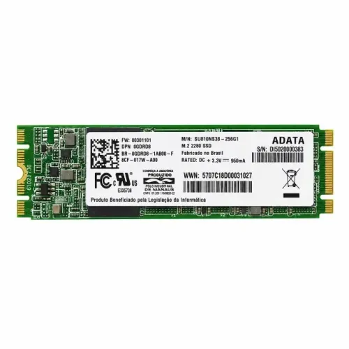 SSD M.2 SATA ADATA 256GB SU810NS38-256G1