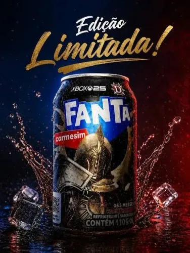 Fanta Xbox Carmesim Edição Limitada