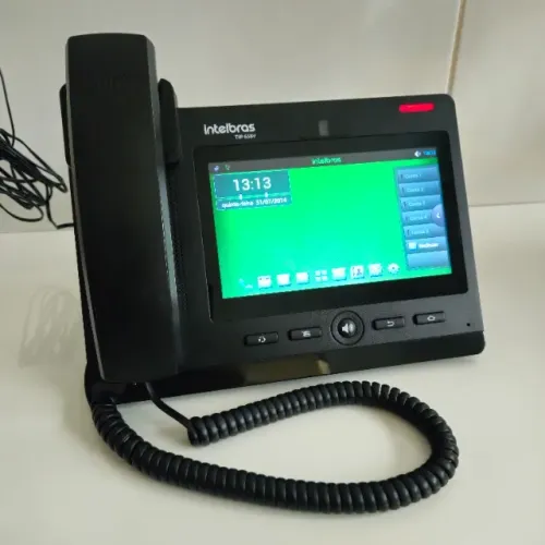 Telefone IP Tip 638v Intelbras com defeito - leia