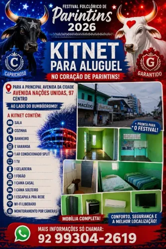 Parintins alugo kitnet/ casas