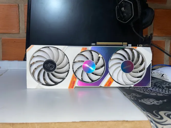RTX 3060 Branca, Triple Fan. 12GB. Placa de Vídeo