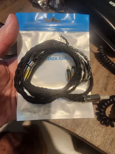 Cabo NiceHCK First Touch 6n ofc para IEM Fone de Ouvido 2-pin 3.5mm