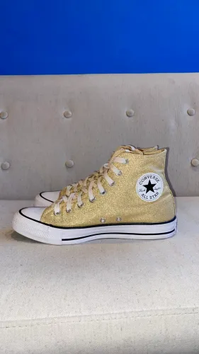 Tênis Converse All Star Dourado 