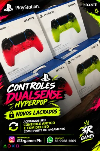 Controle Dualsense Sem Fio Hyperpop Rem