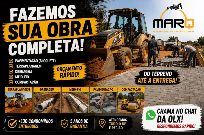 MarQ Pavimentações | Infraestrutura Completa para Condomínios, Empresas e Obras no DF