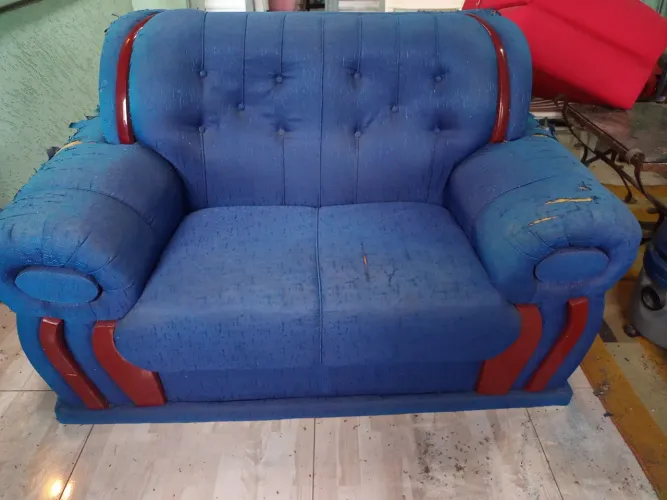 Sofá 2 Lugares Azul Royal