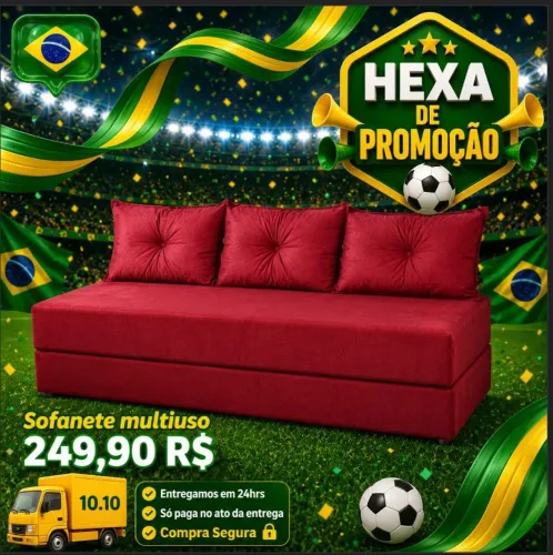 Sofá Cama - Conforto e praticidade!