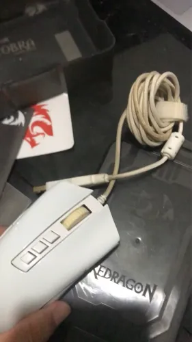 Mouse m711 cobra branco!