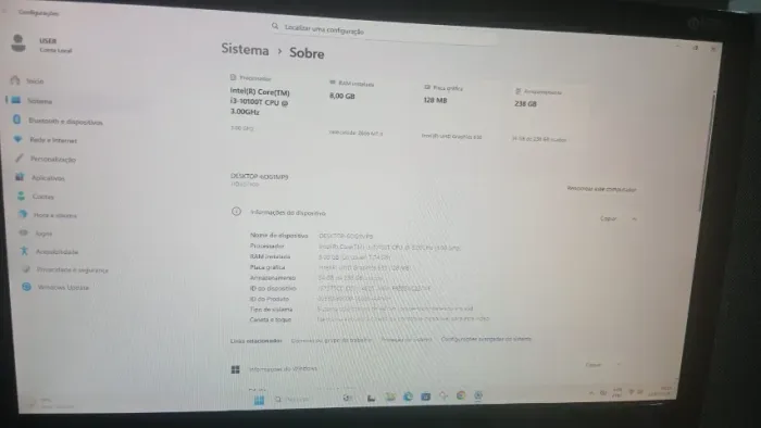 Lenovo ThinkCentre i3-10100T 8GB RAM DDR4 SSD NVMe 256GB