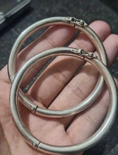 2 braceletes de prata 950