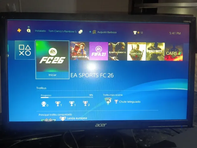Monitor Acer 20 polegadas, excelente para Games.