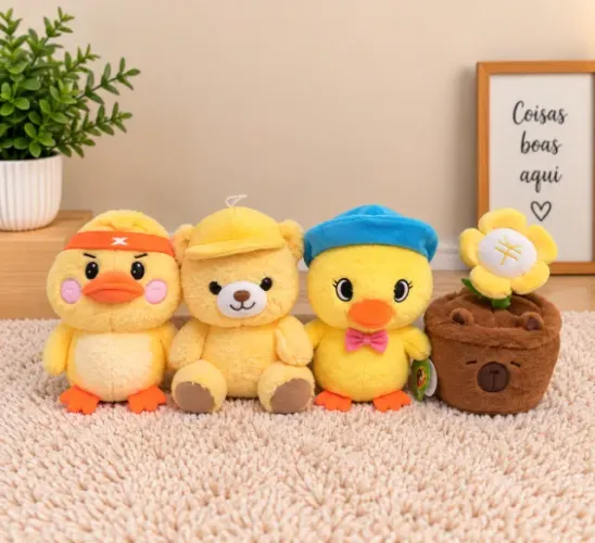 Pelúcia Fofa - 4 Modelos à Escolha