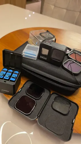 GoPro HERO 8 Black + 5 Baterias + Filtros ND + Caixa Estanque + Acessórios