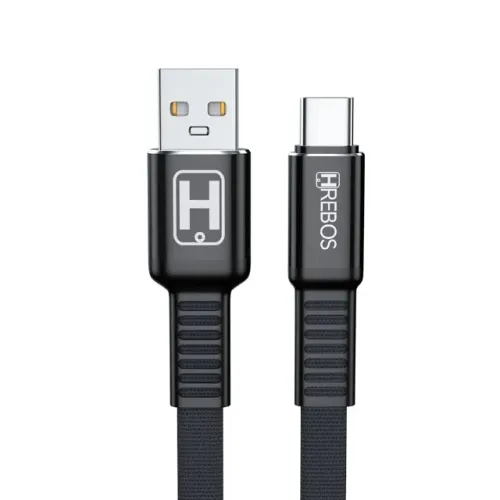 Cabo Turbo Hrebos HS-084 Futuristic USB-C Tipo C 1 Metro