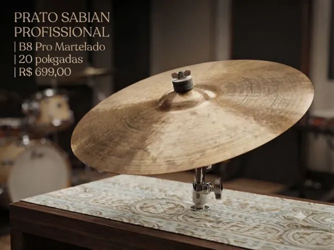 Prato sabian b8 pro Martelado